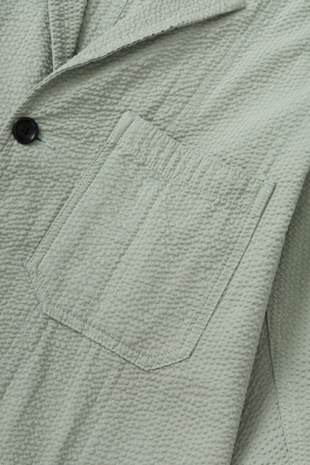 Seersucker Server Suit Jacket - Sage