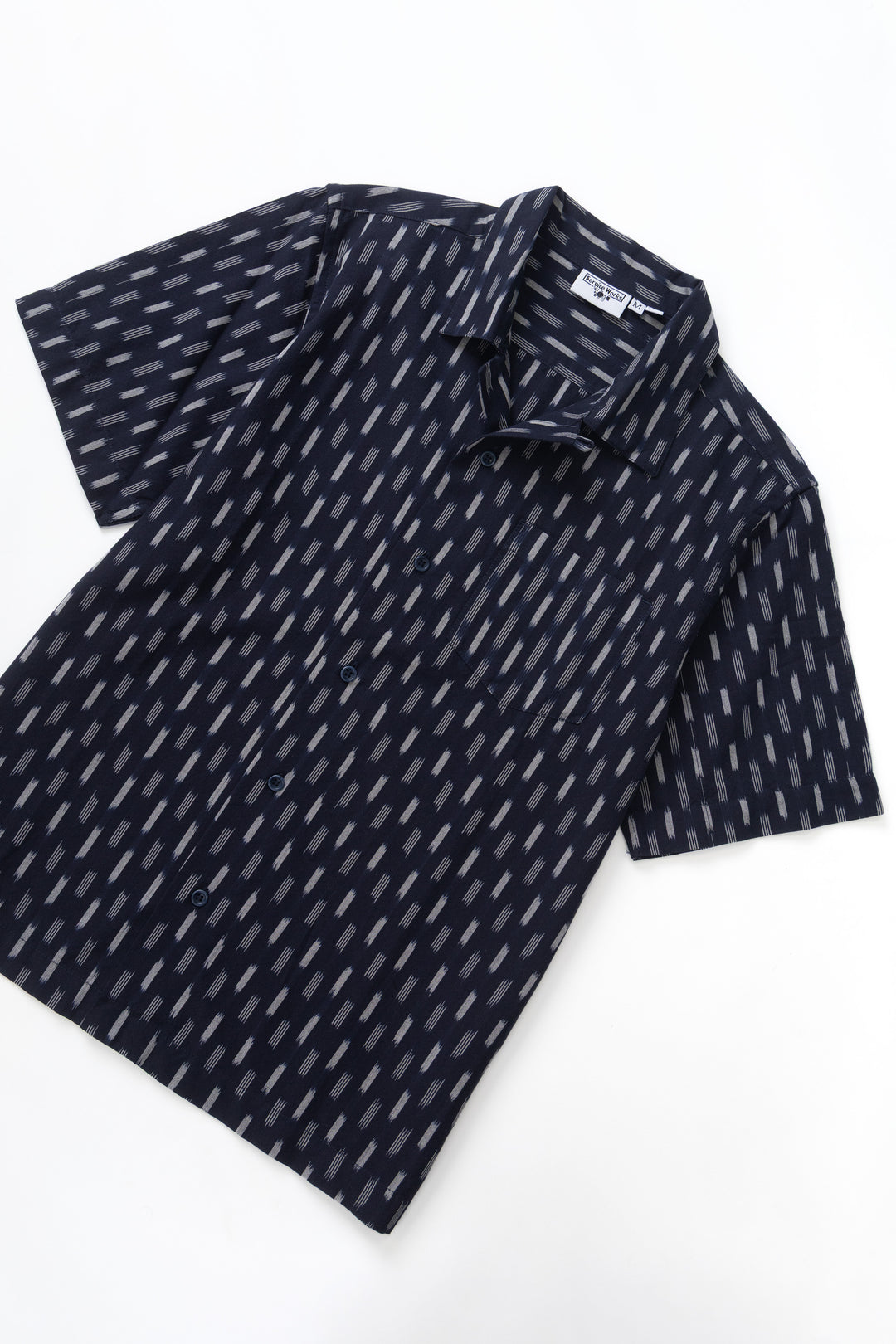 Ikat Shirt - Navy