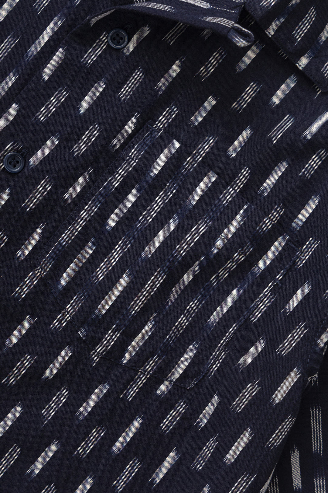 Ikat Shirt - Navy