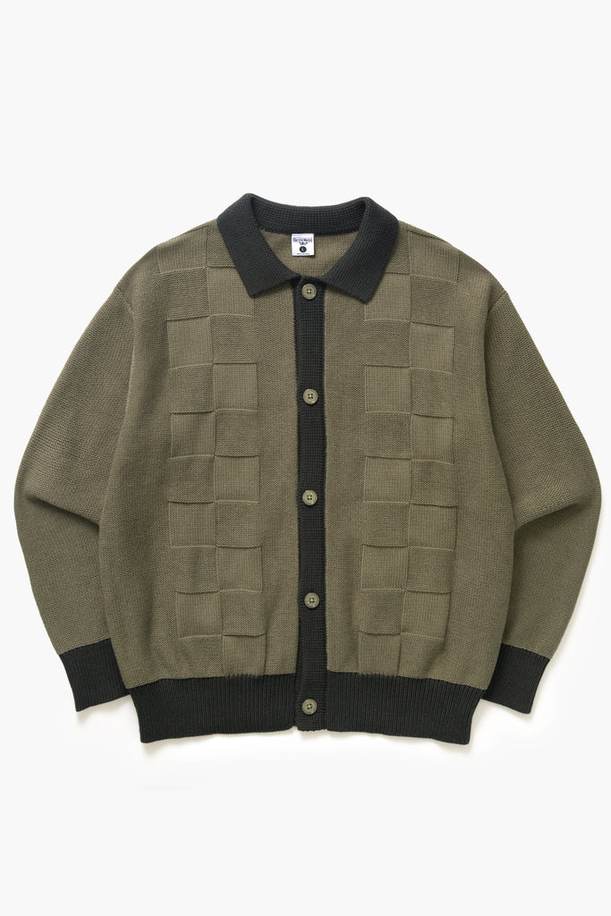 SW223-CheckPanelCardigan-Olive