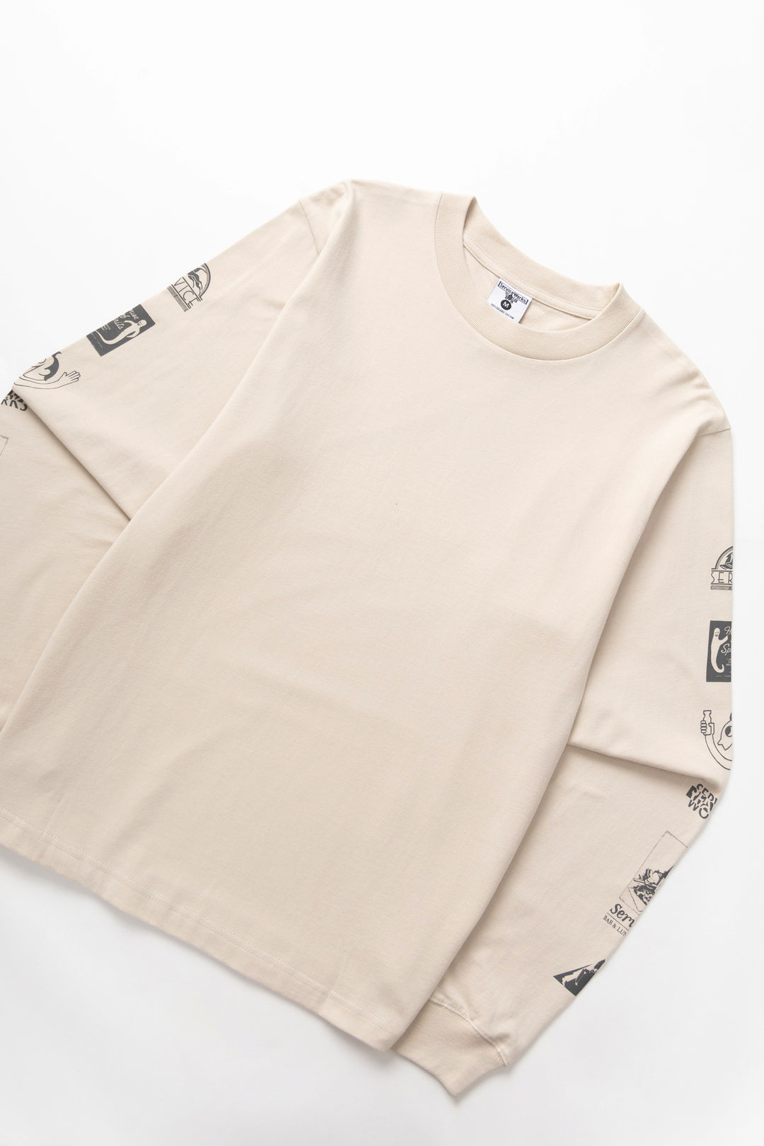 Bootleg Long Sleeve Tee - Natural