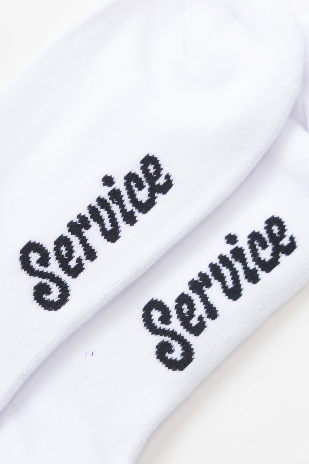 Knife & Fork Socks - White