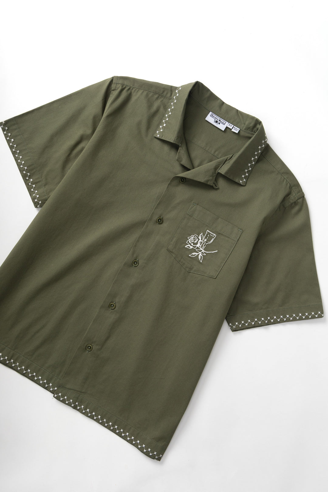 Border Shirt - Olive