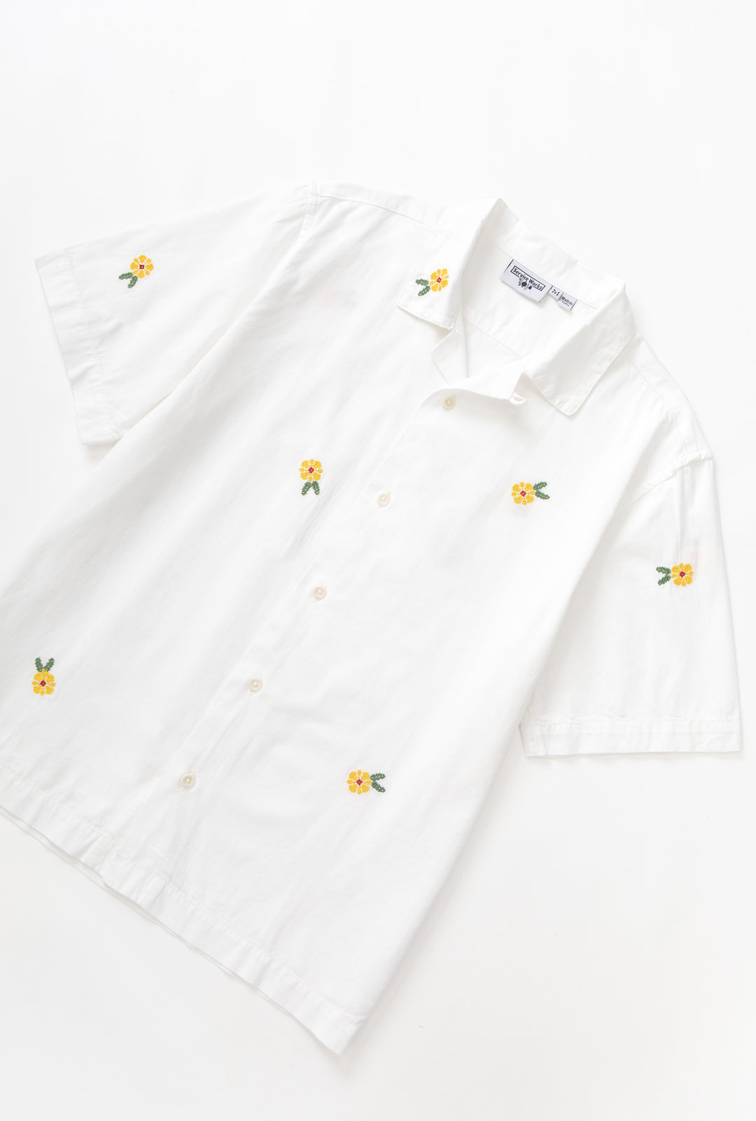 Cross Stitch Shirt - White