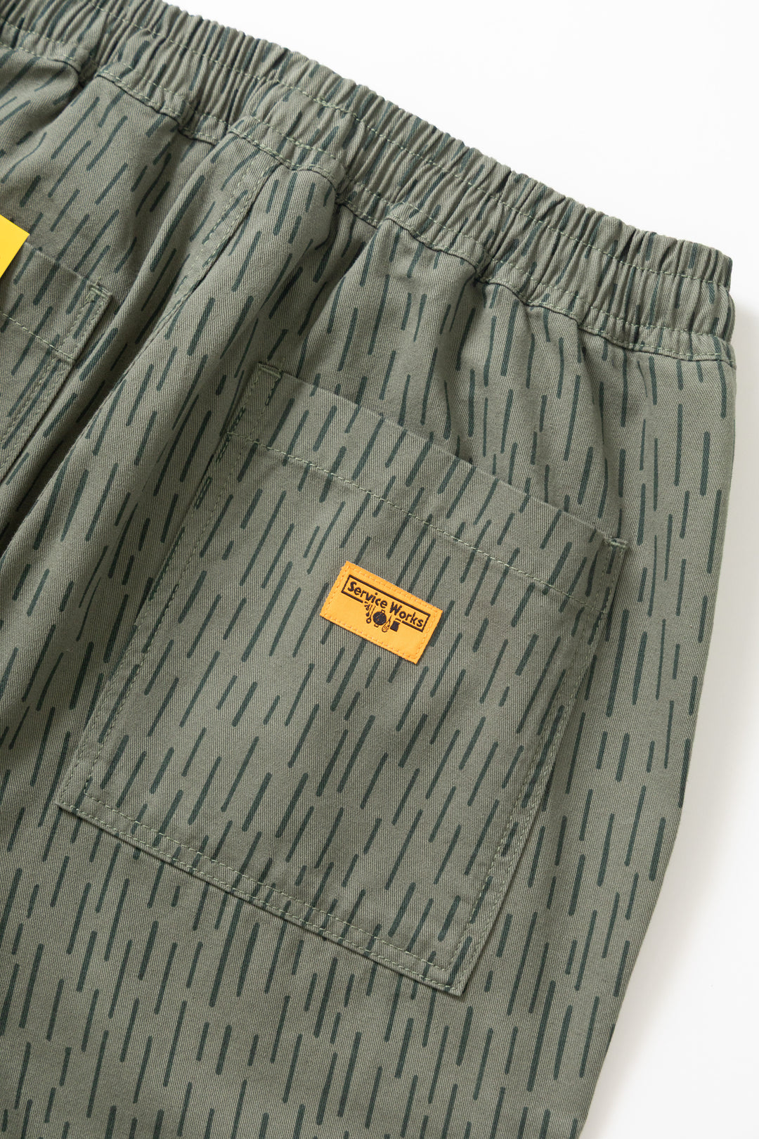 Patterned Chef Pants - Raindrop Green