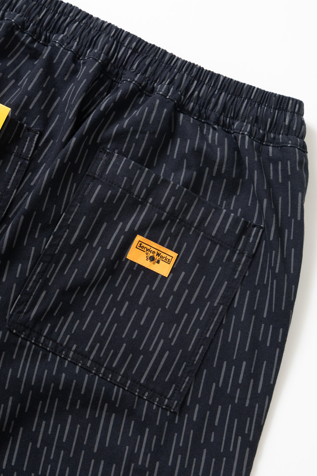 Patterned Chef Pants - Raindrop Mono