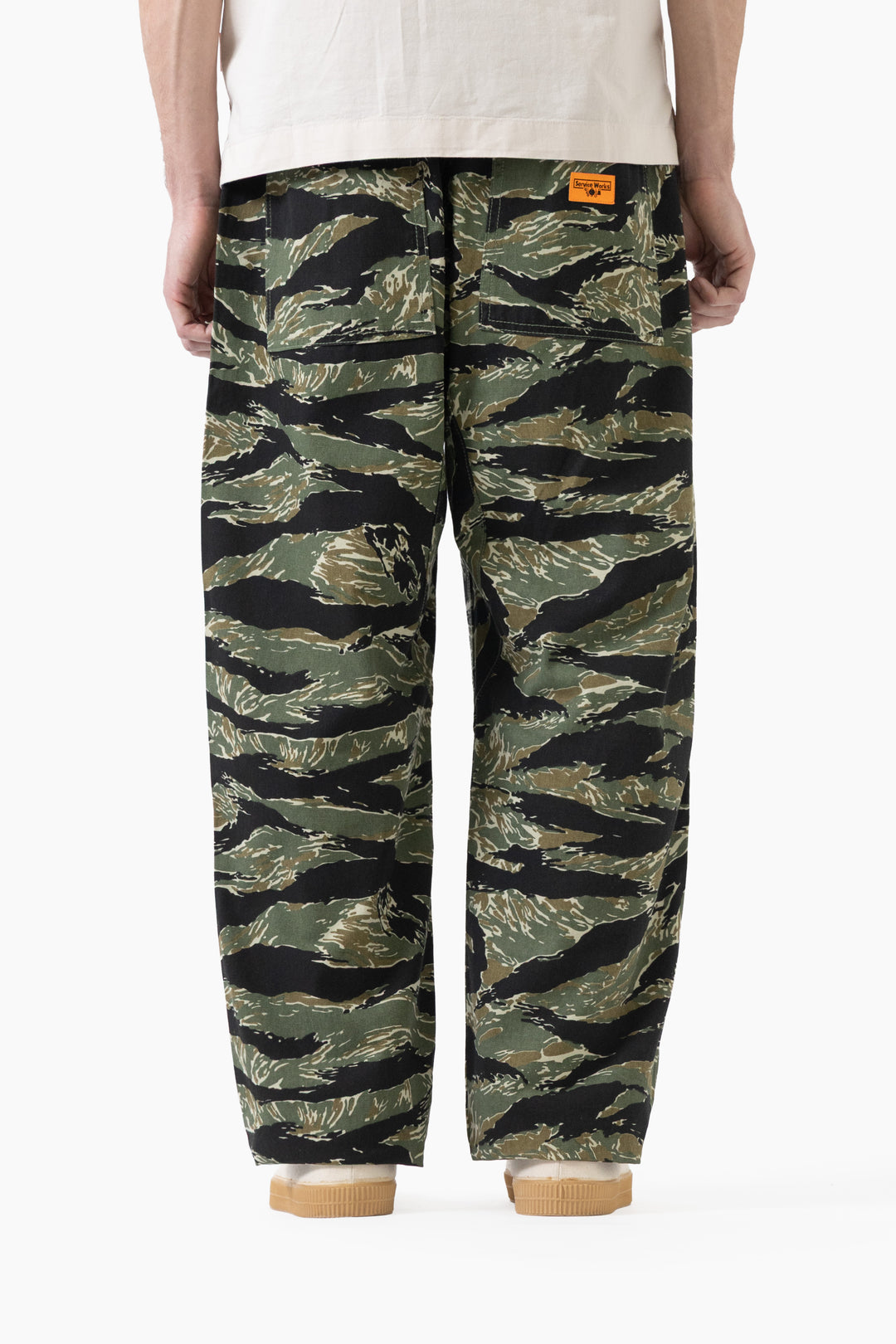 Patterned Chef Pants - Tiger Stripe