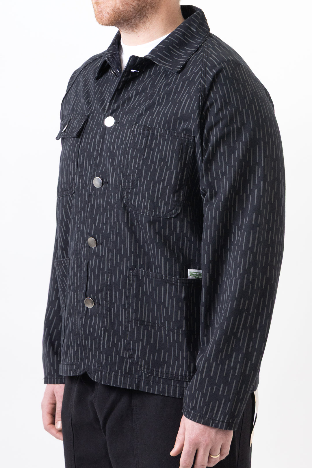 Patterned Coverall 2.0 - Raindrop Mono