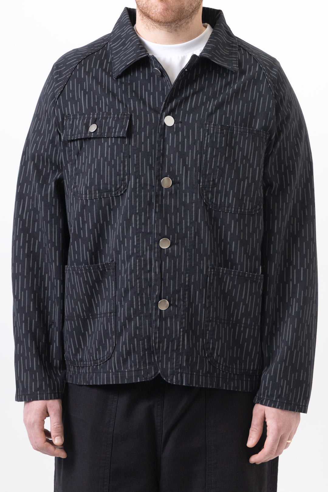 Patterned Coverall 2.0 - Raindrop Mono