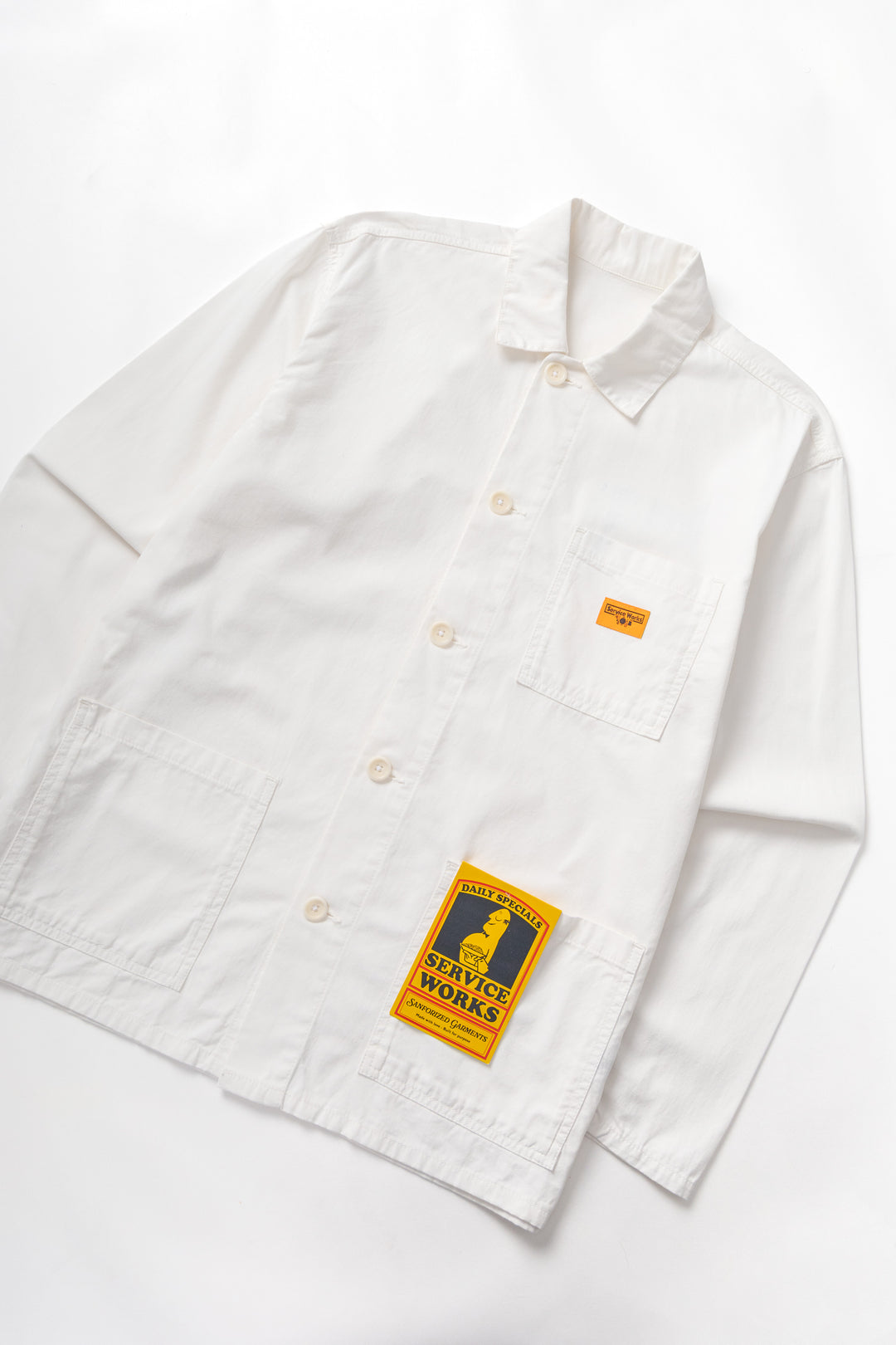 Twill Chore Shirt - Off-White