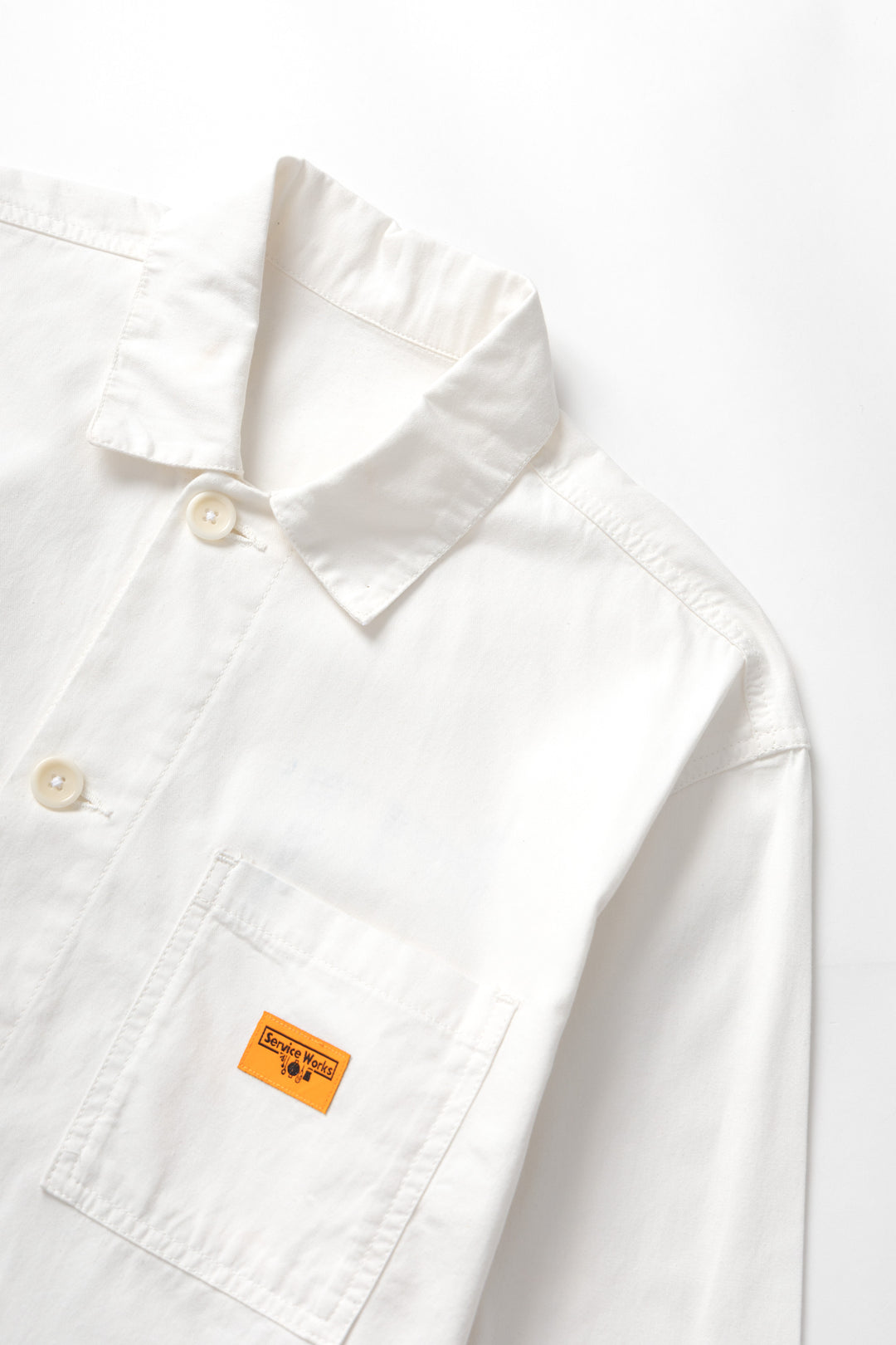 Twill Chore Shirt - Off-White