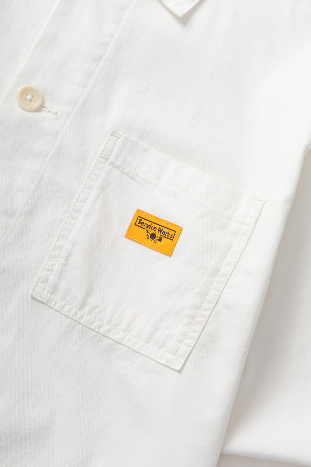 Twill Chore Shirt - Off-White
