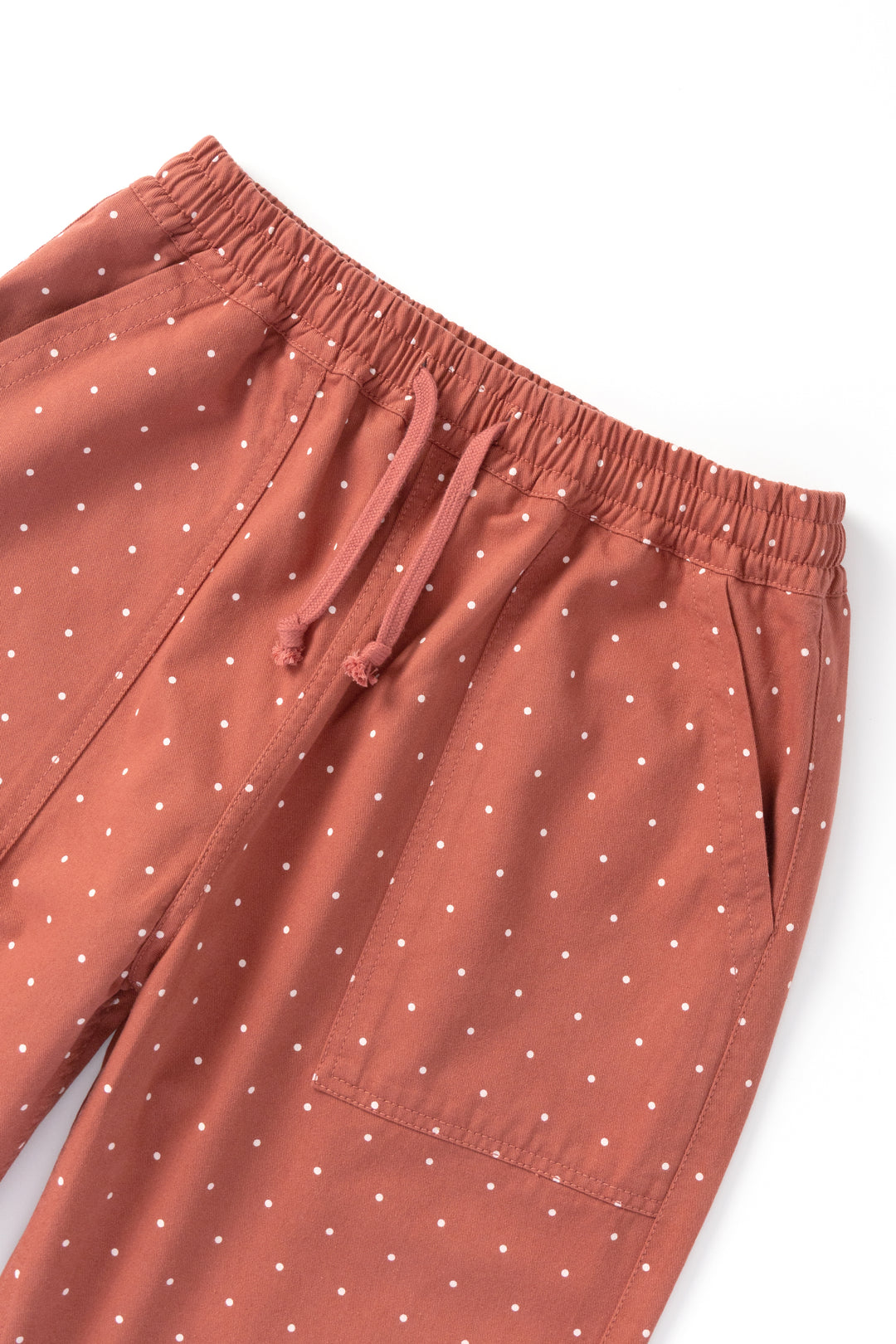 Polka Dot Chef Pants - Clay