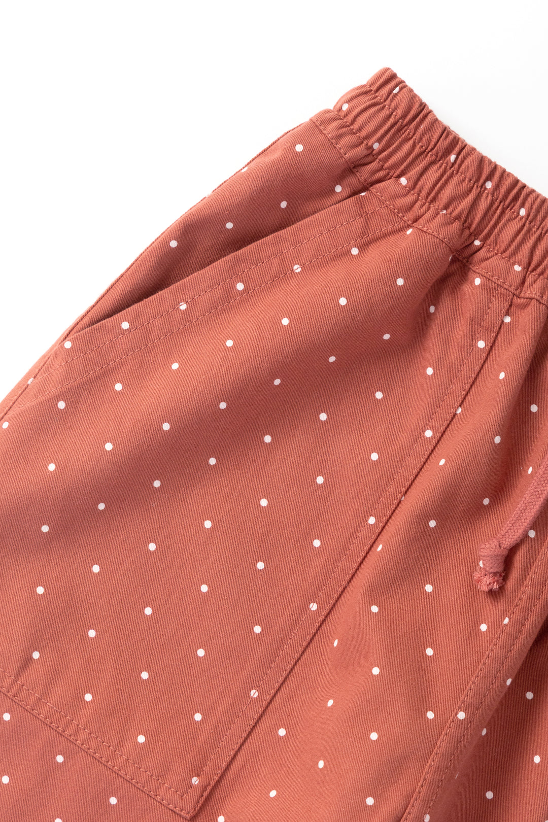 Polka Dot Chef Pants - Clay