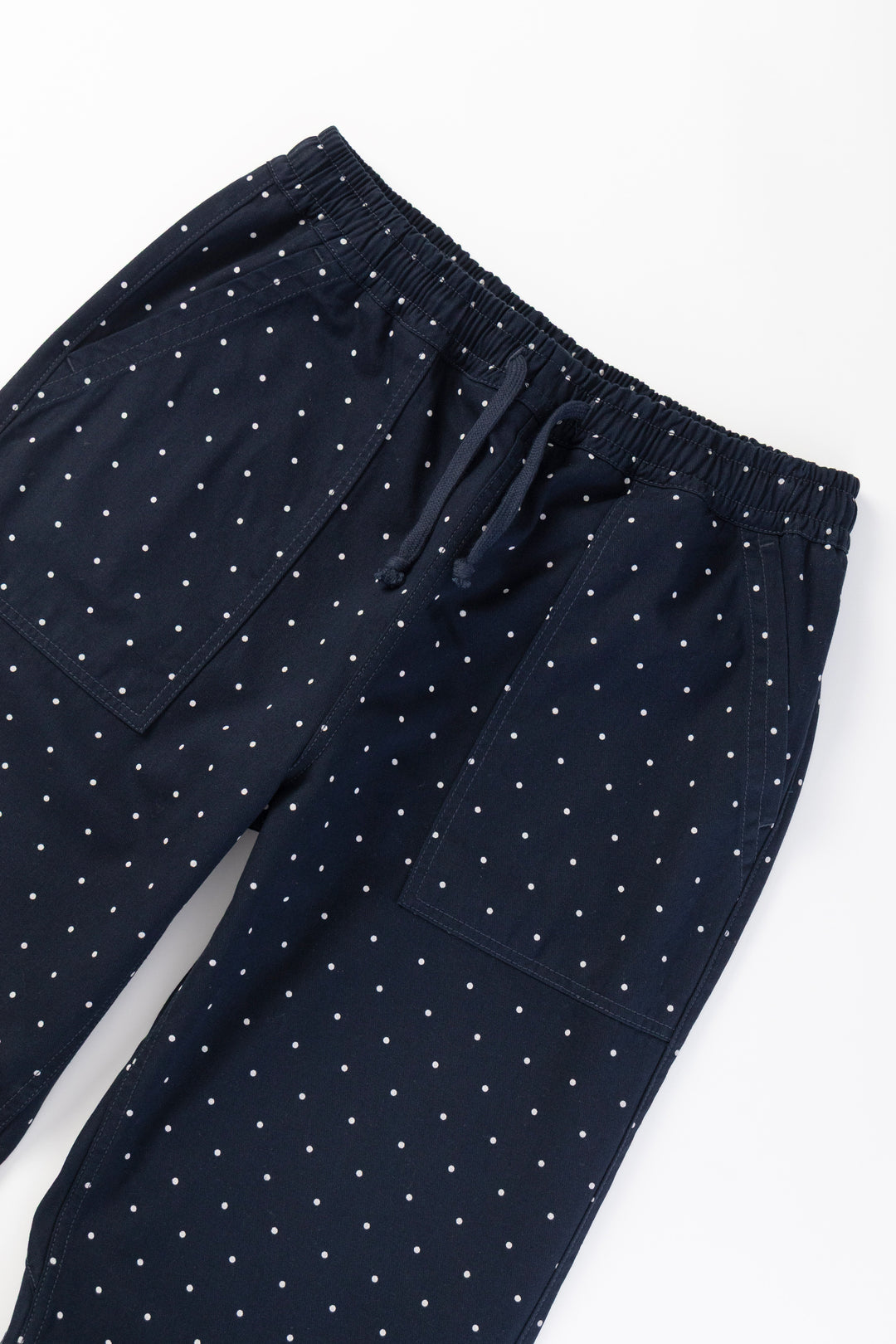 Polka Dot Chef Pants - Navy