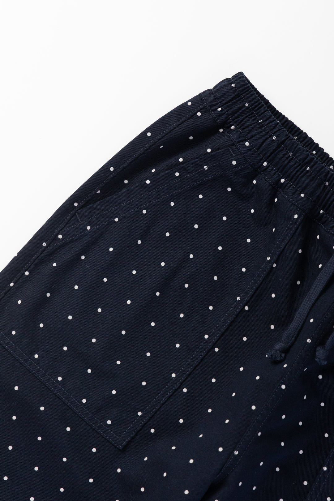 Polka Dot Chef Pants - Navy