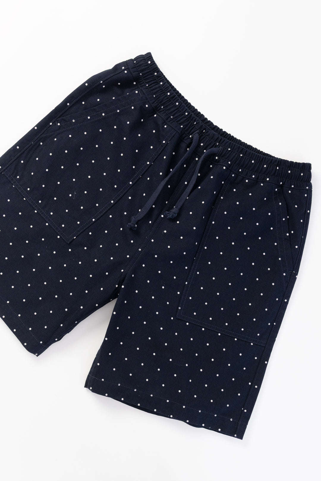 Polka Dot Chef Shorts - Navy