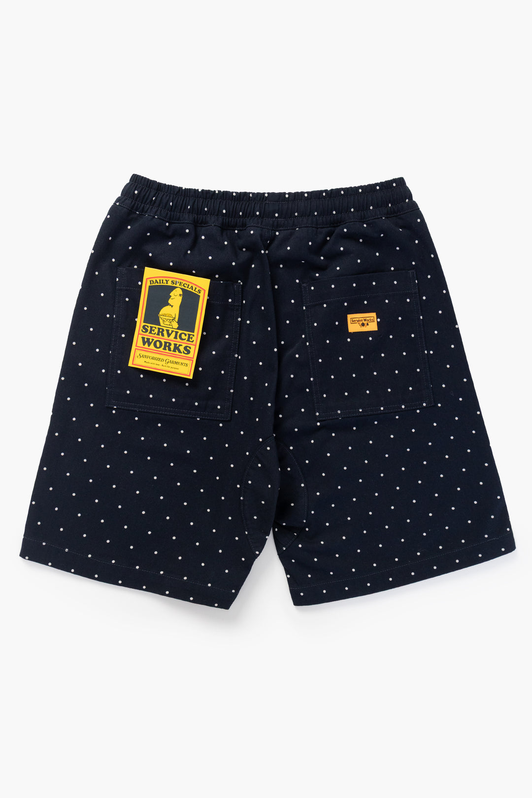 Polka Dot Chef Shorts - Navy