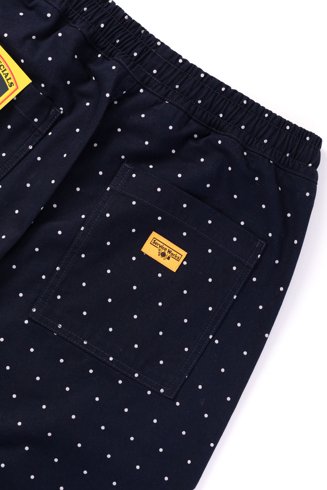 Polka Dot Chef Shorts - Navy