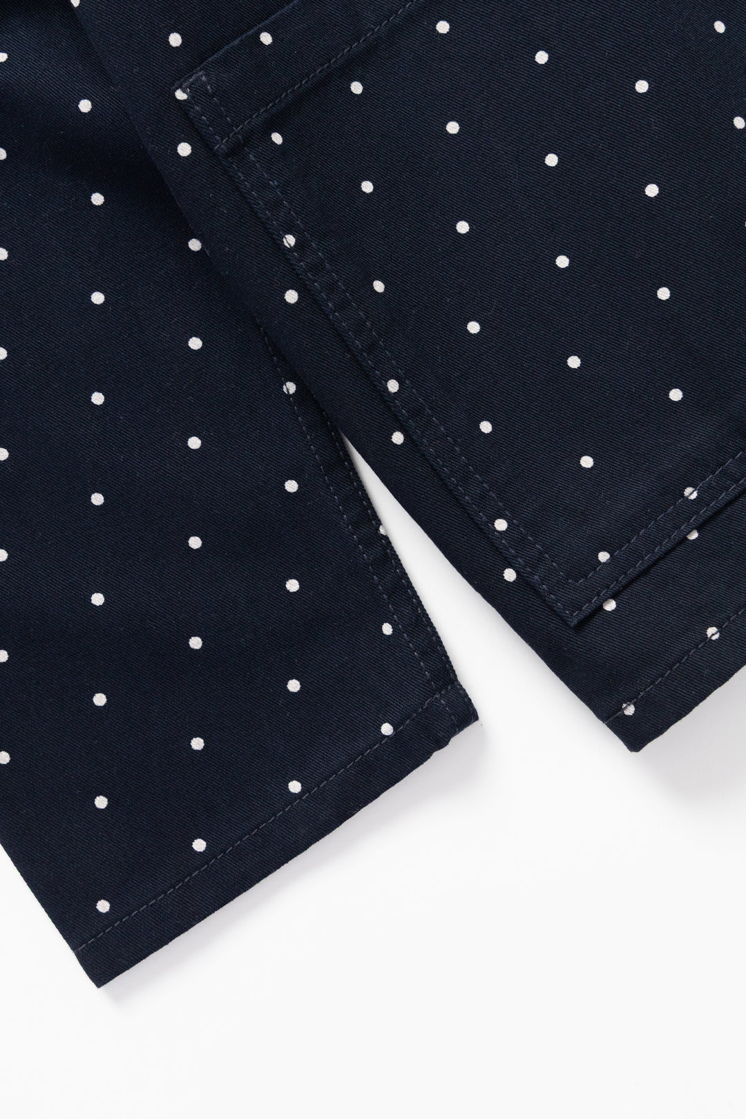 Polka Dot Chore Shirt - Navy