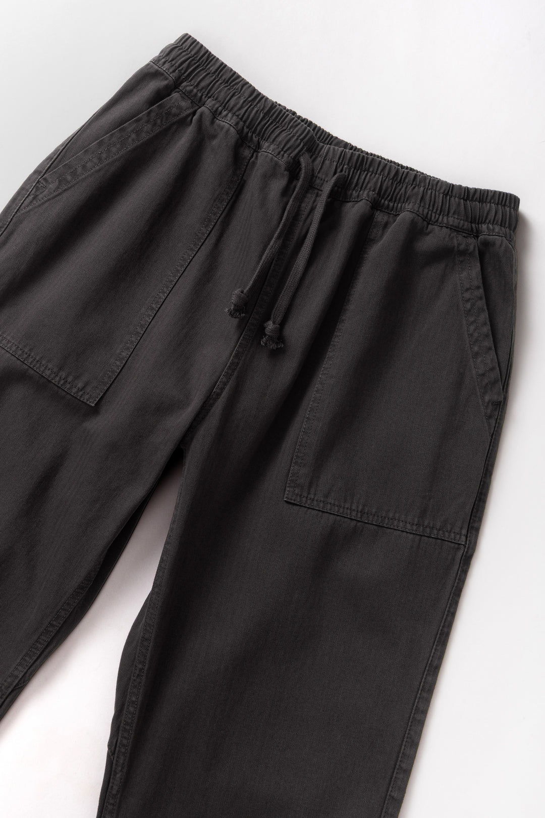 Pigment Herringbone Chef Pants - Black