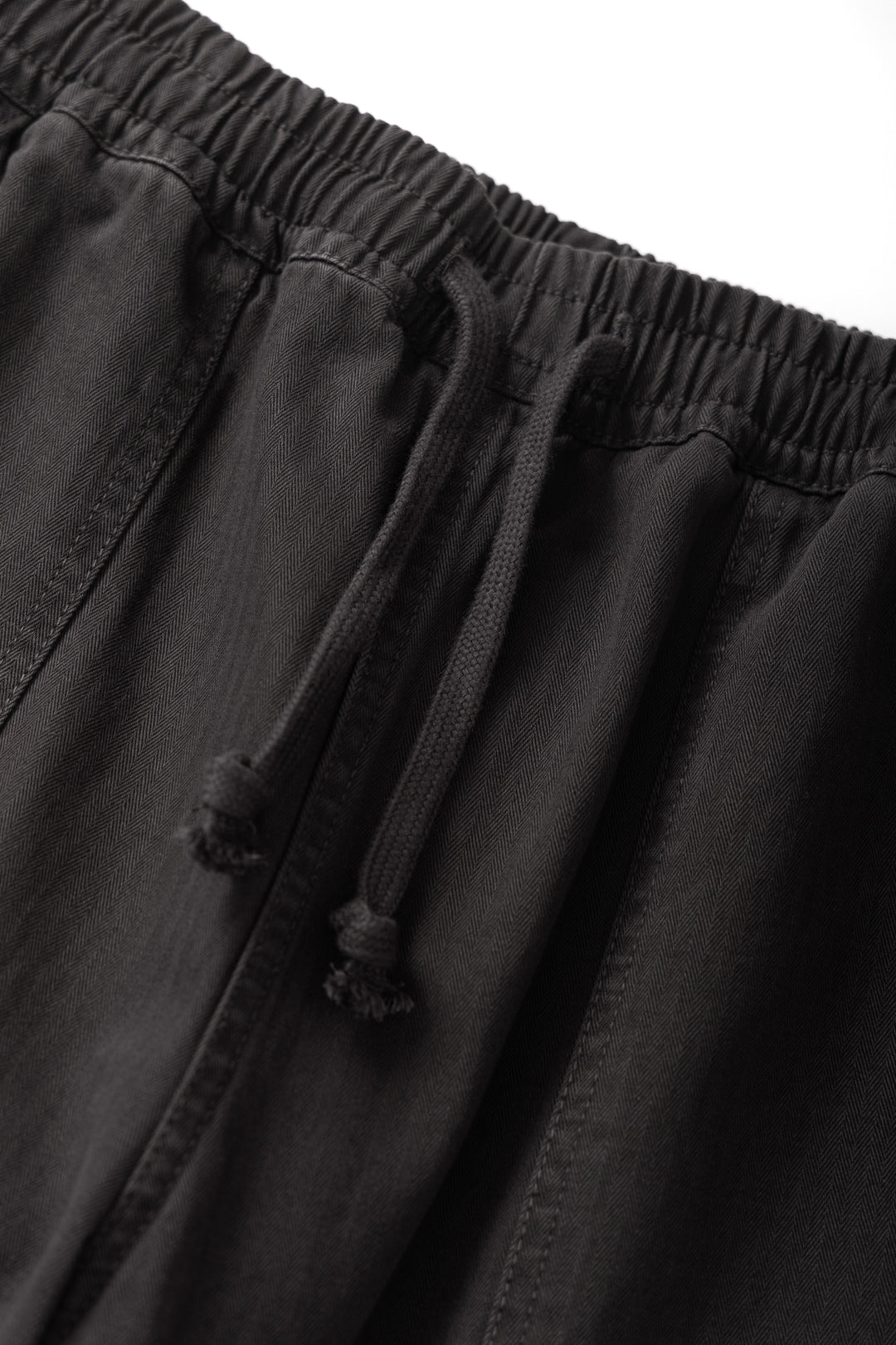 Pigment Herringbone Chef Pants - Black