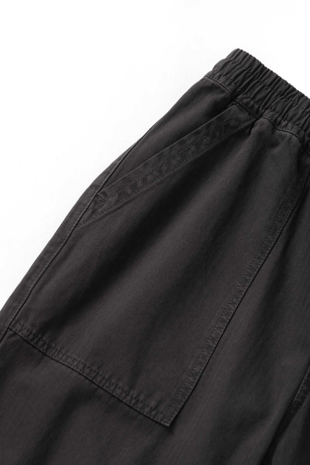 Pigment Herringbone Chef Pants - Black