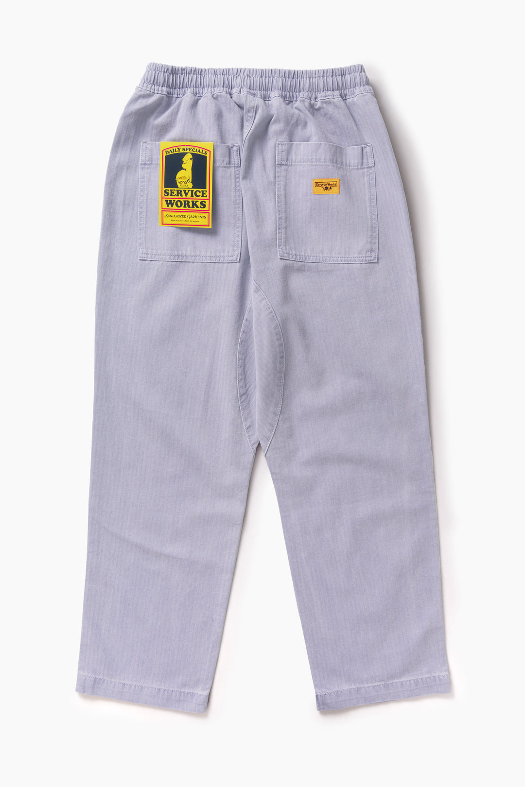 Pigment Herringbone Chef Pants - Lavender