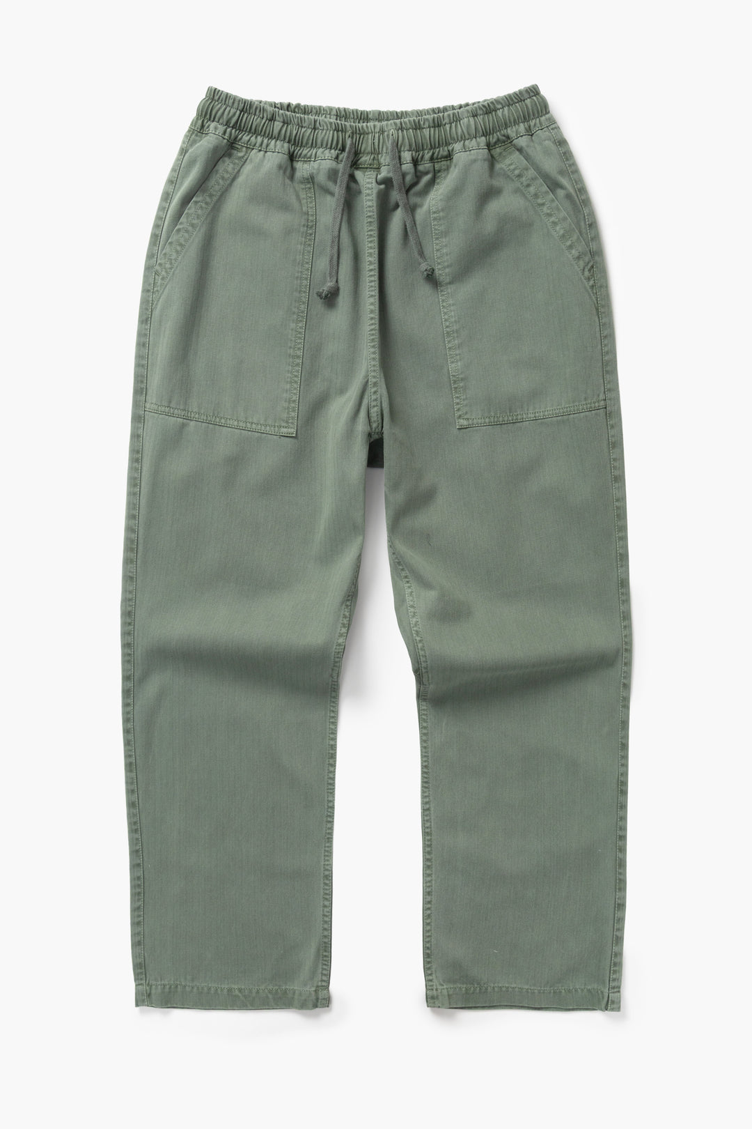 Pigment Herringbone Chef Pants - Olive