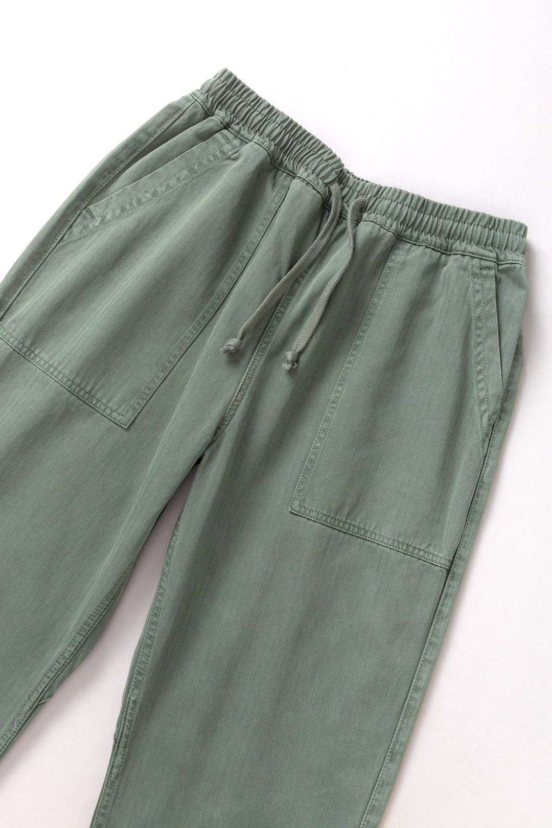 Pigment Herringbone Chef Pants - Olive