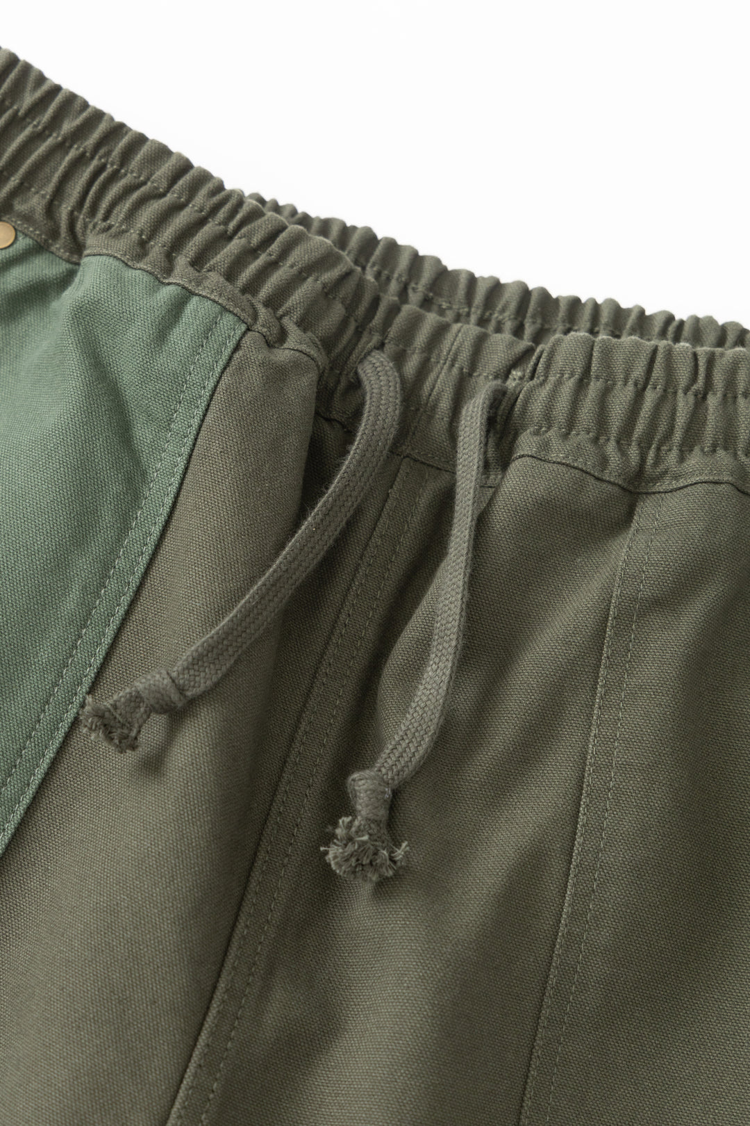 Patchwork Utility Chef Pants - Green