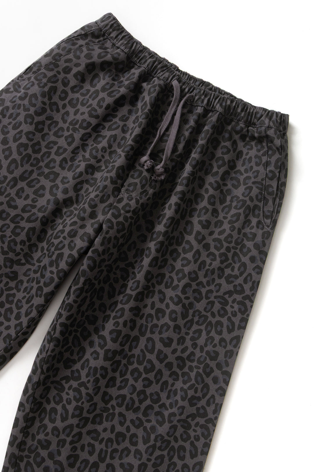 Patterned Easy Chef Pants - Black Leopard