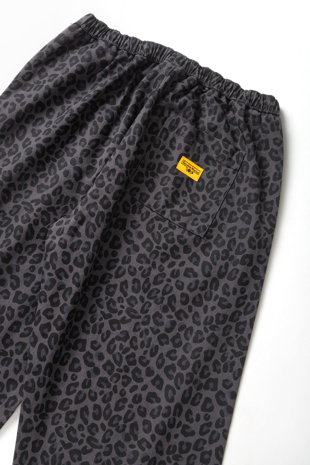 Patterned Easy Chef Pants - Black Leopard