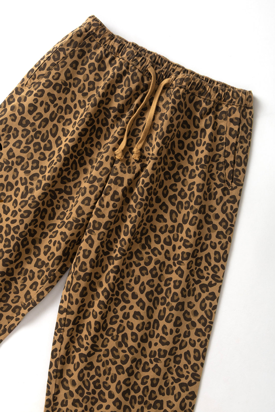 Patterned Easy Chef Pants - Brown Leopard