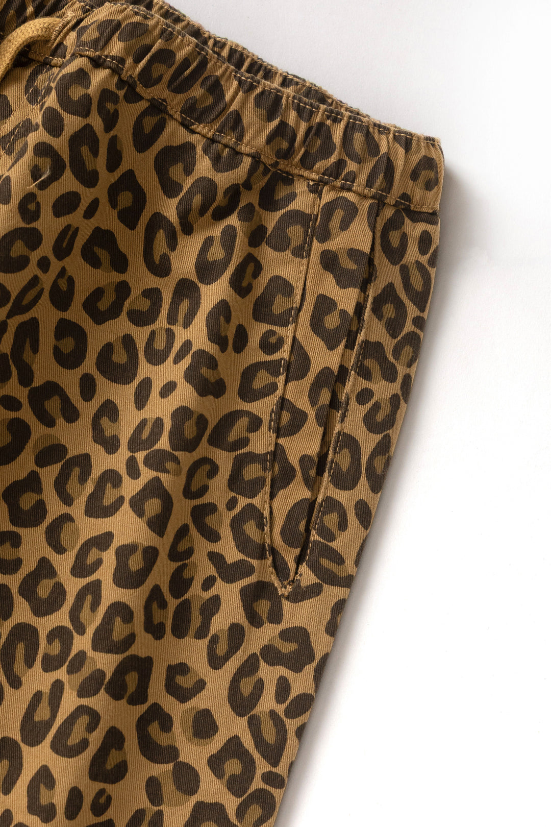 Patterned Easy Chef Pants - Brown Leopard