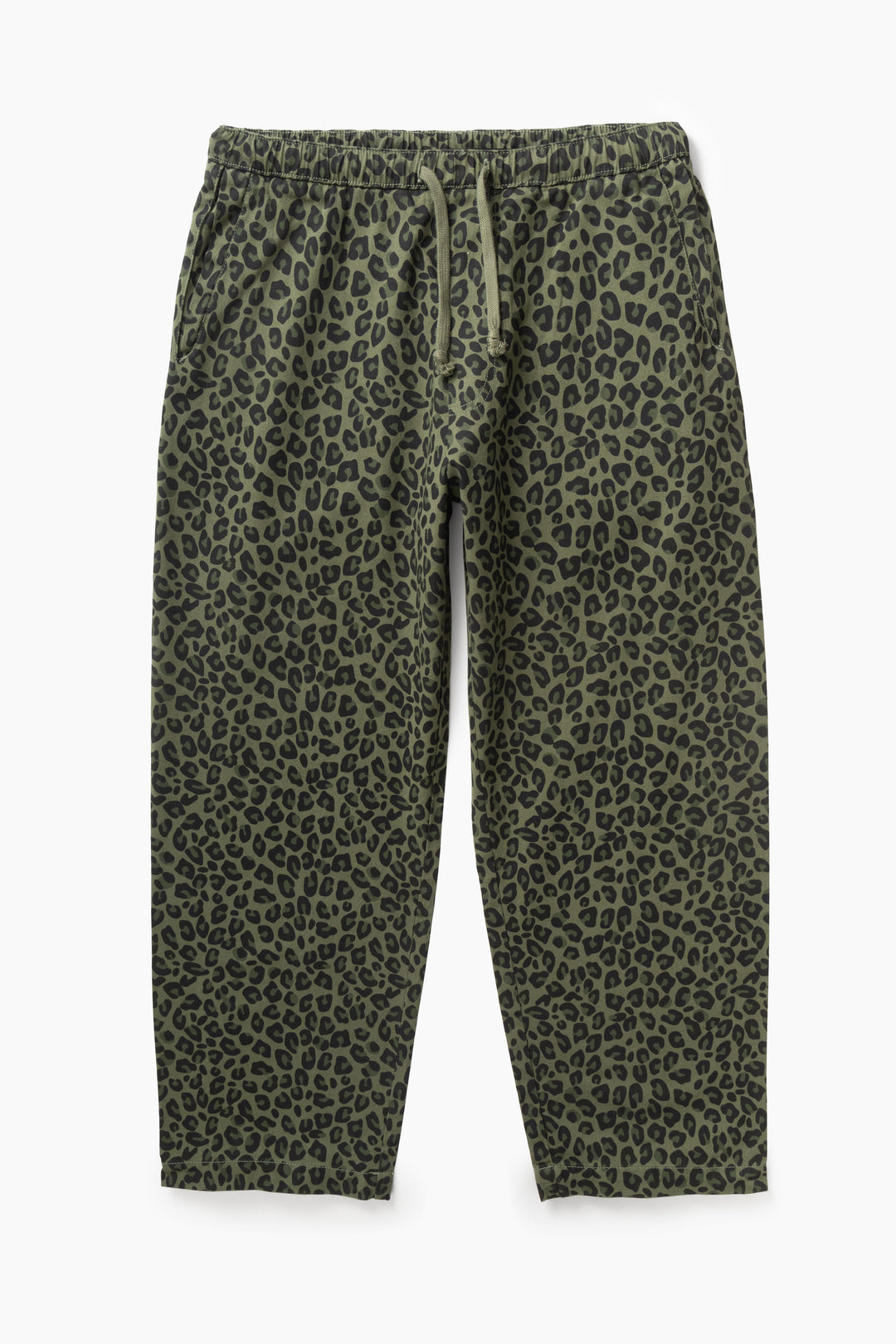 Patterned Easy Chef Pants - Green Leopard