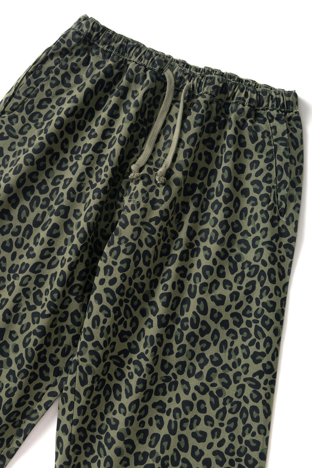 Patterned Easy Chef Pants - Green Leopard