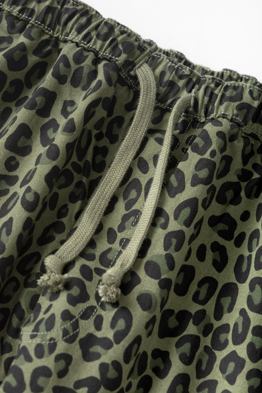 Patterned Easy Chef Pants - Green Leopard