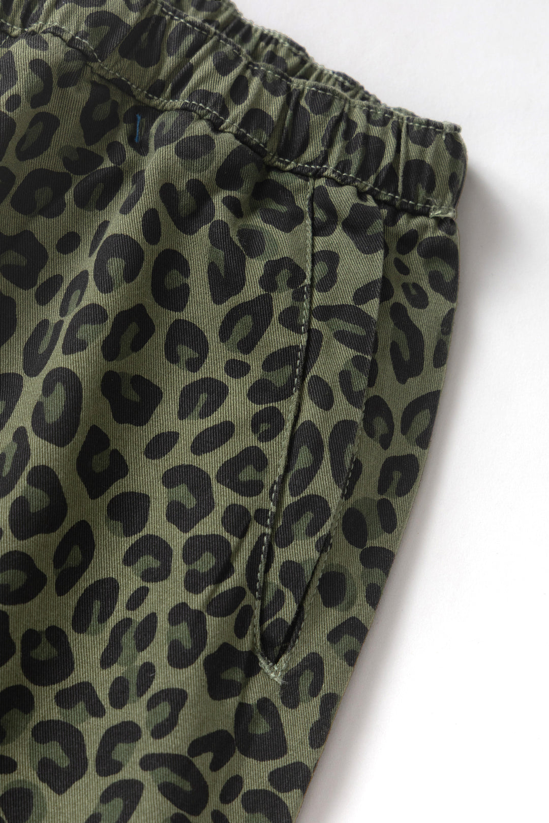 Patterned Easy Chef Pants - Green Leopard