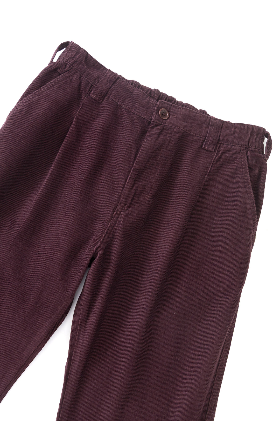 Fine Cord Waiter Pants - Burgundy