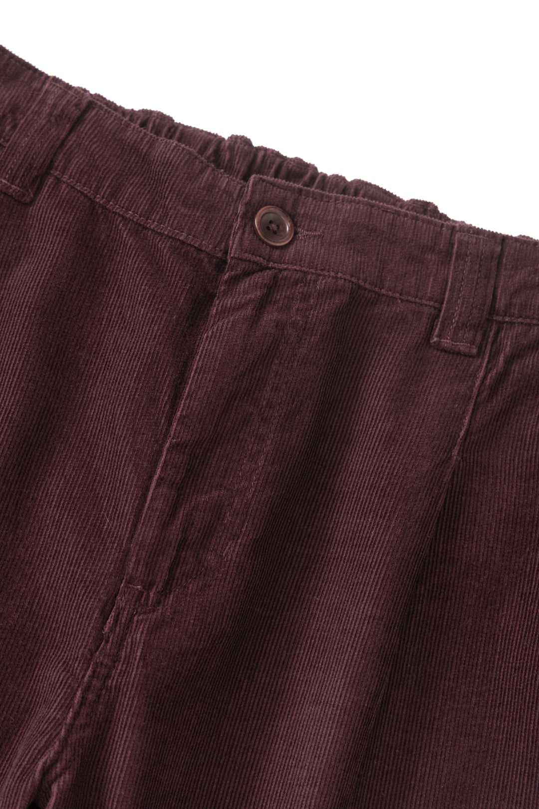 Fine Cord Waiter Pants - Burgundy