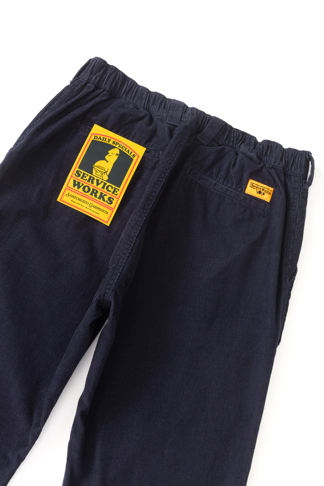 Fine Cord Waiter Pants - Dark Navy
