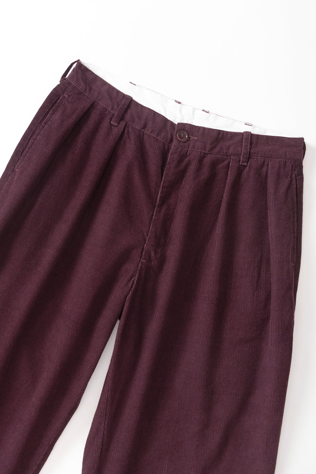 Fine Cord Part Timer Pants - Burgundy