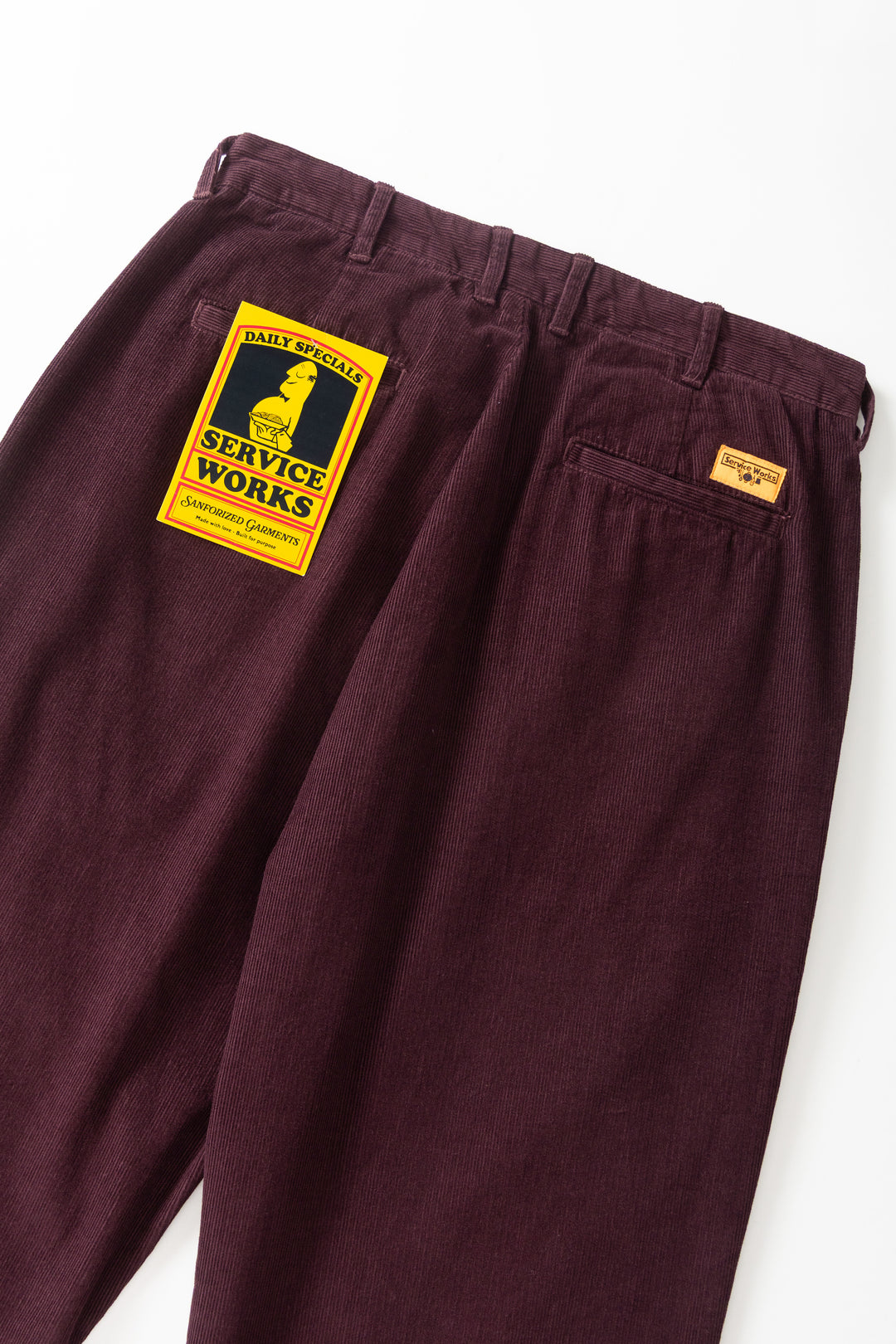Fine Cord Part Timer Pants - Burgundy