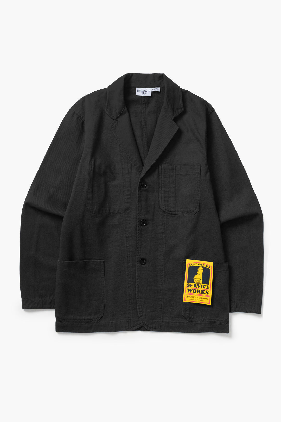 Twill Server Suit Jacket - Black