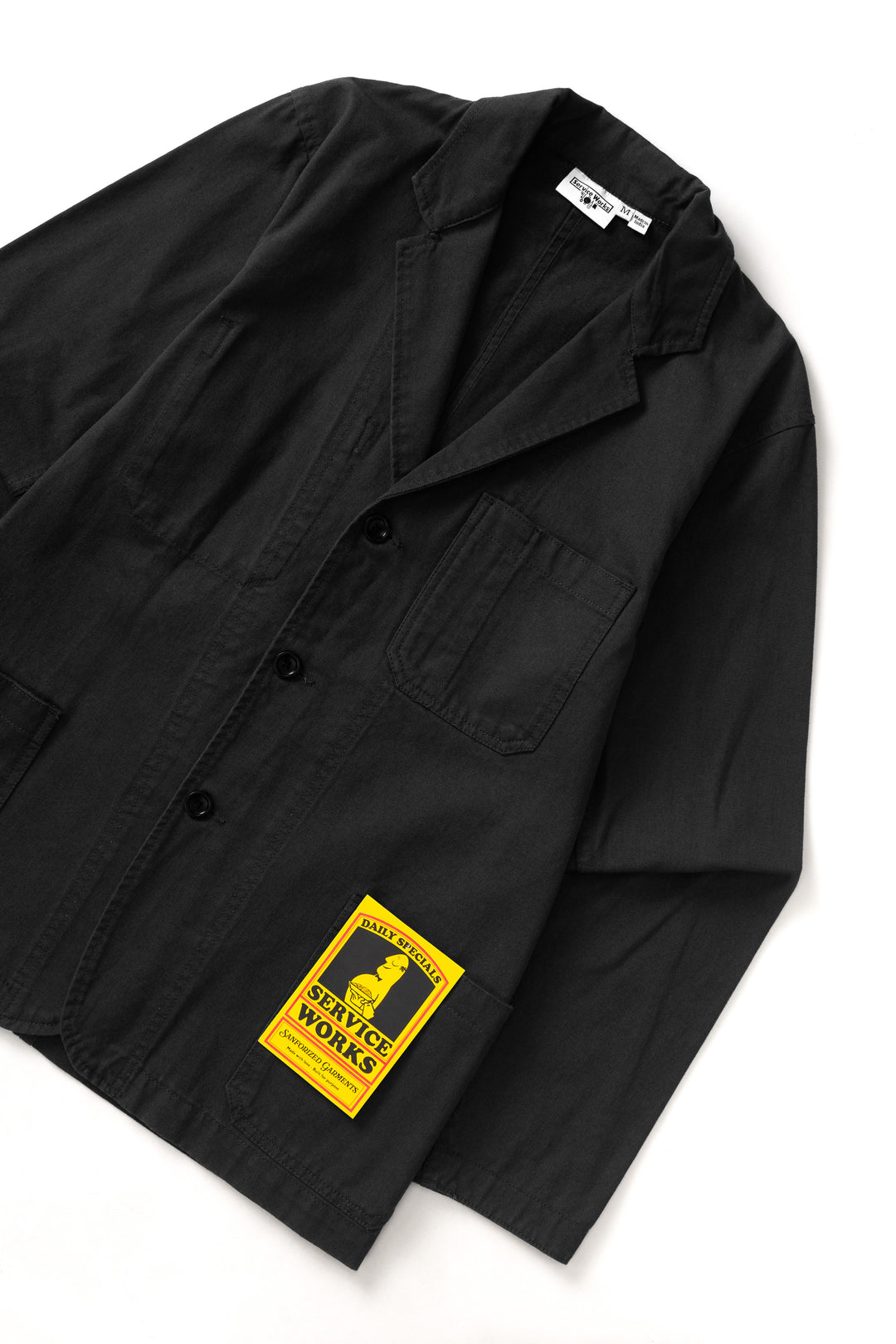 Twill Server Suit Jacket - Black