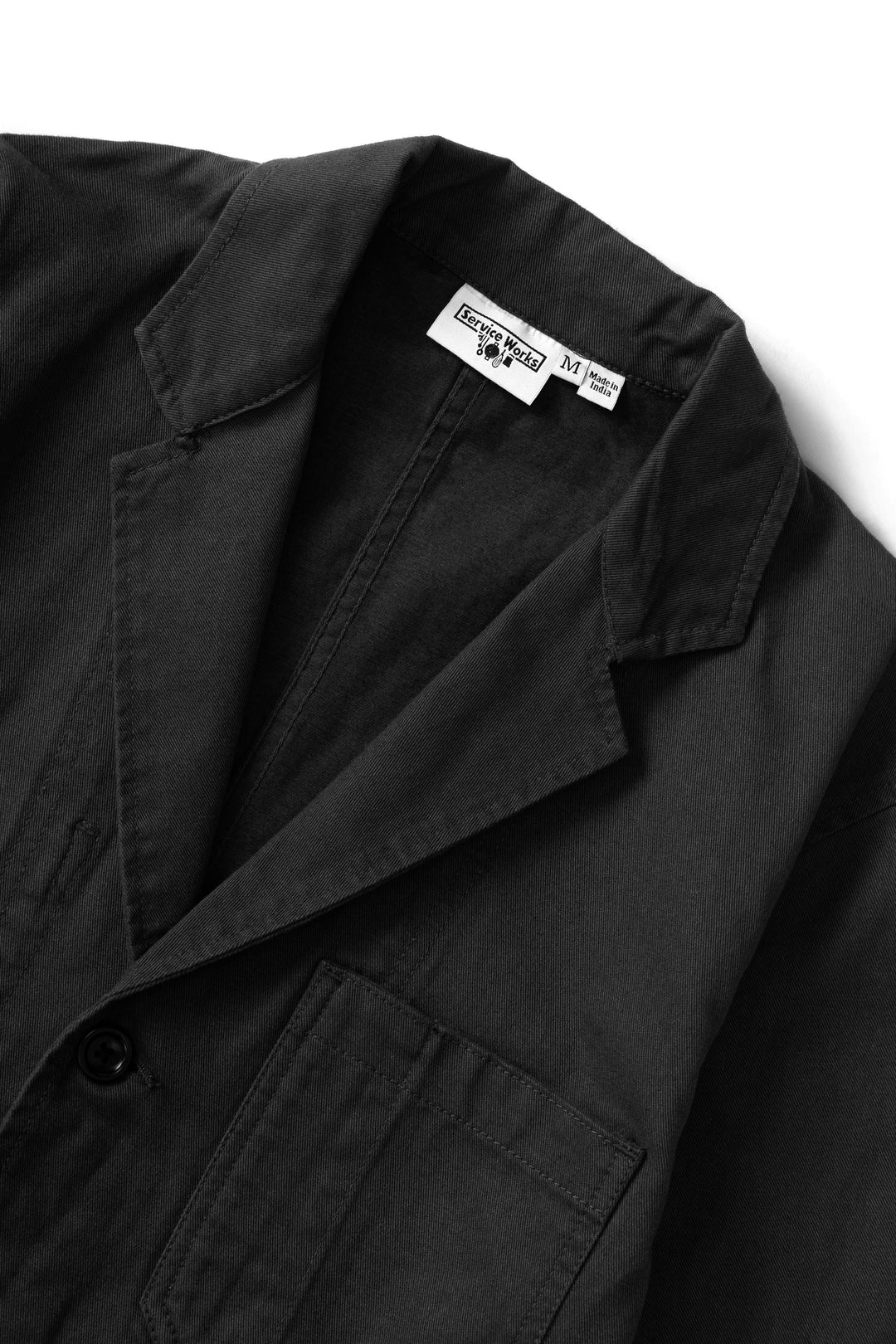 Twill Server Suit Jacket - Black