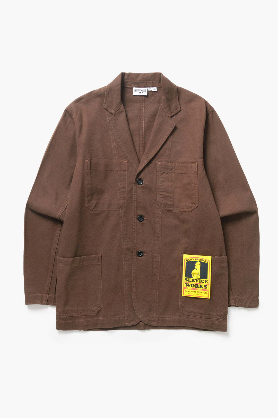 Twill Server Suit Jacket - Brown