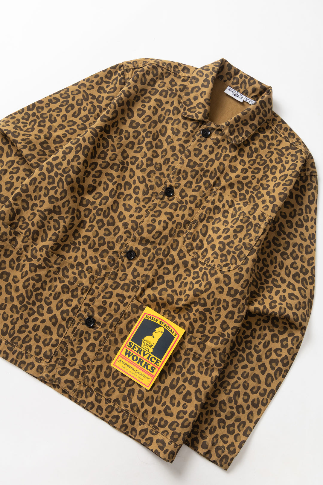 Patterned Easy Chef Shirt - Brown Leopard