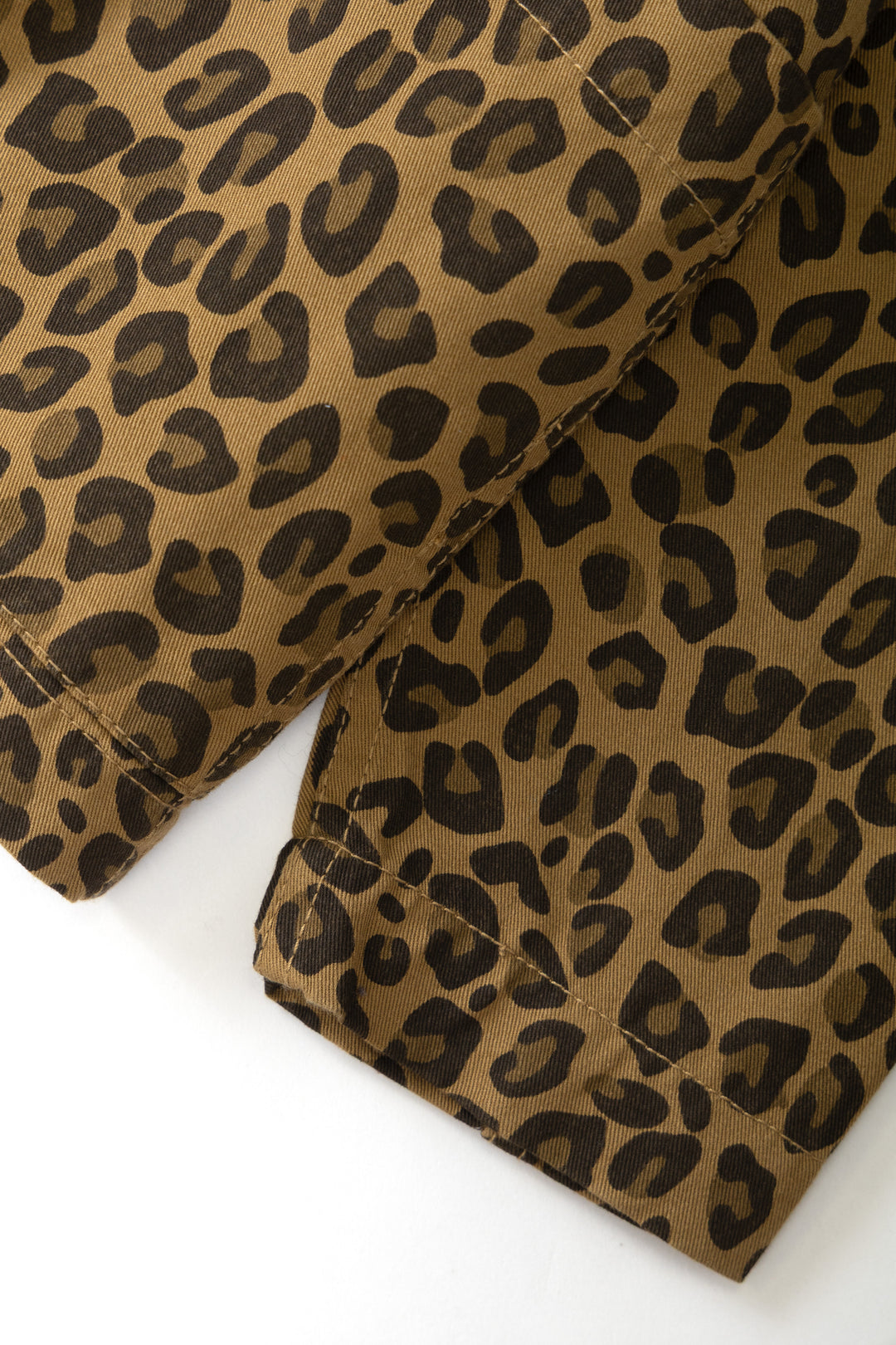 Patterned Easy Chef Shirt - Brown Leopard